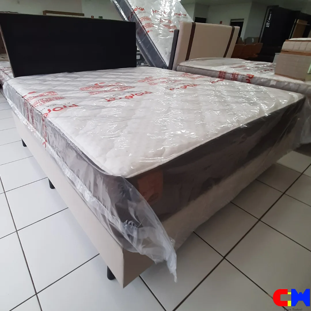 Cama Box Casal 1,93m King Colchão de Mola Ensacada ProQuality