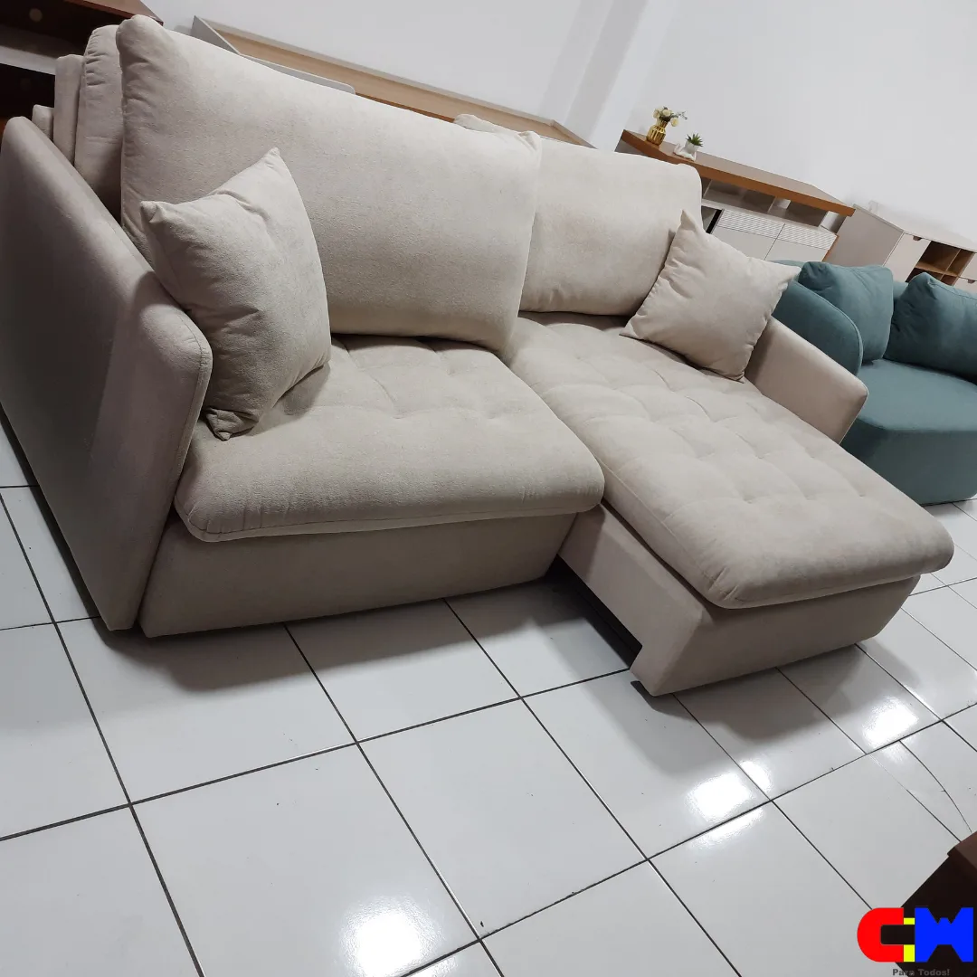 Sofá Caixa Zero/Cama Mola Ensacada 2,34m Colombia