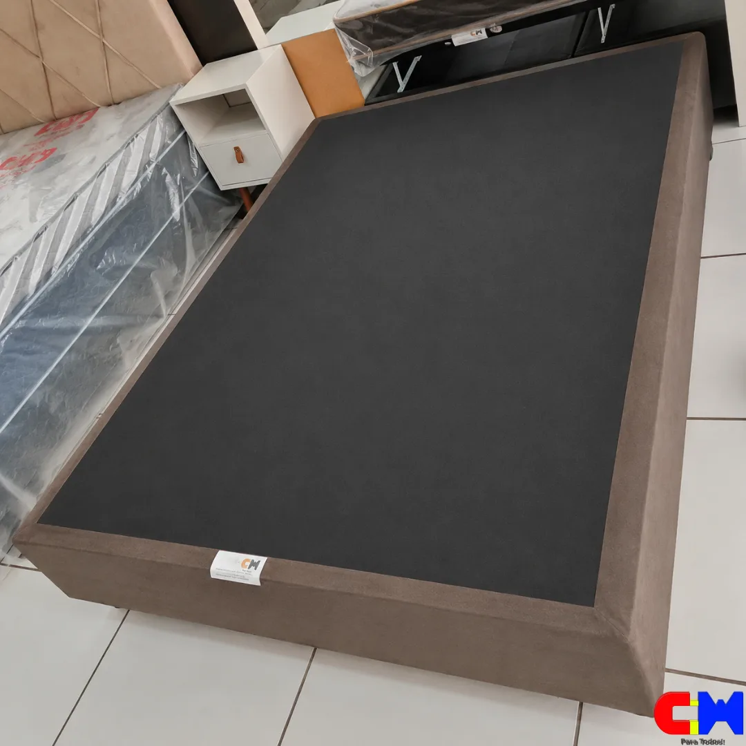 Base Box Tradicional Casal 1,38m x 1,88m Marrom