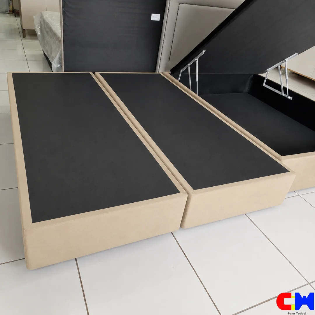 Base Box Tradicional King 1,93m x 2,03m Bege