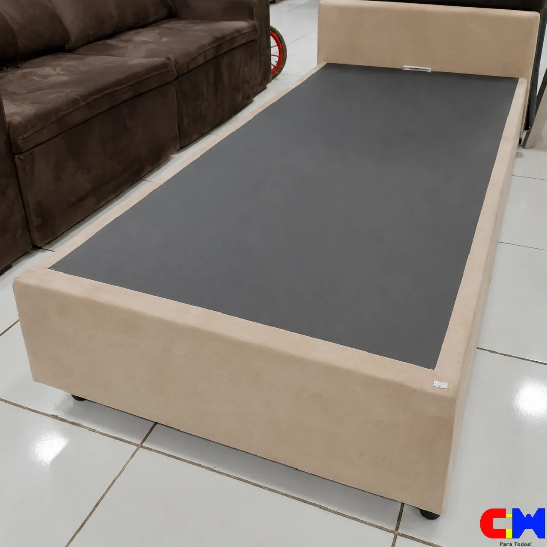 Base Box Tradicional Casal 88cm x 1,88m Bege