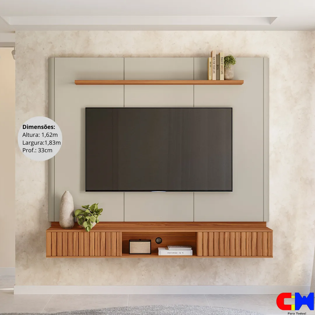 Painel p/ TV até 70" Amarante