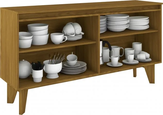 Buffet 4 Portas 1,50m  Quartzo Nature/Off White Henn - foto 2
