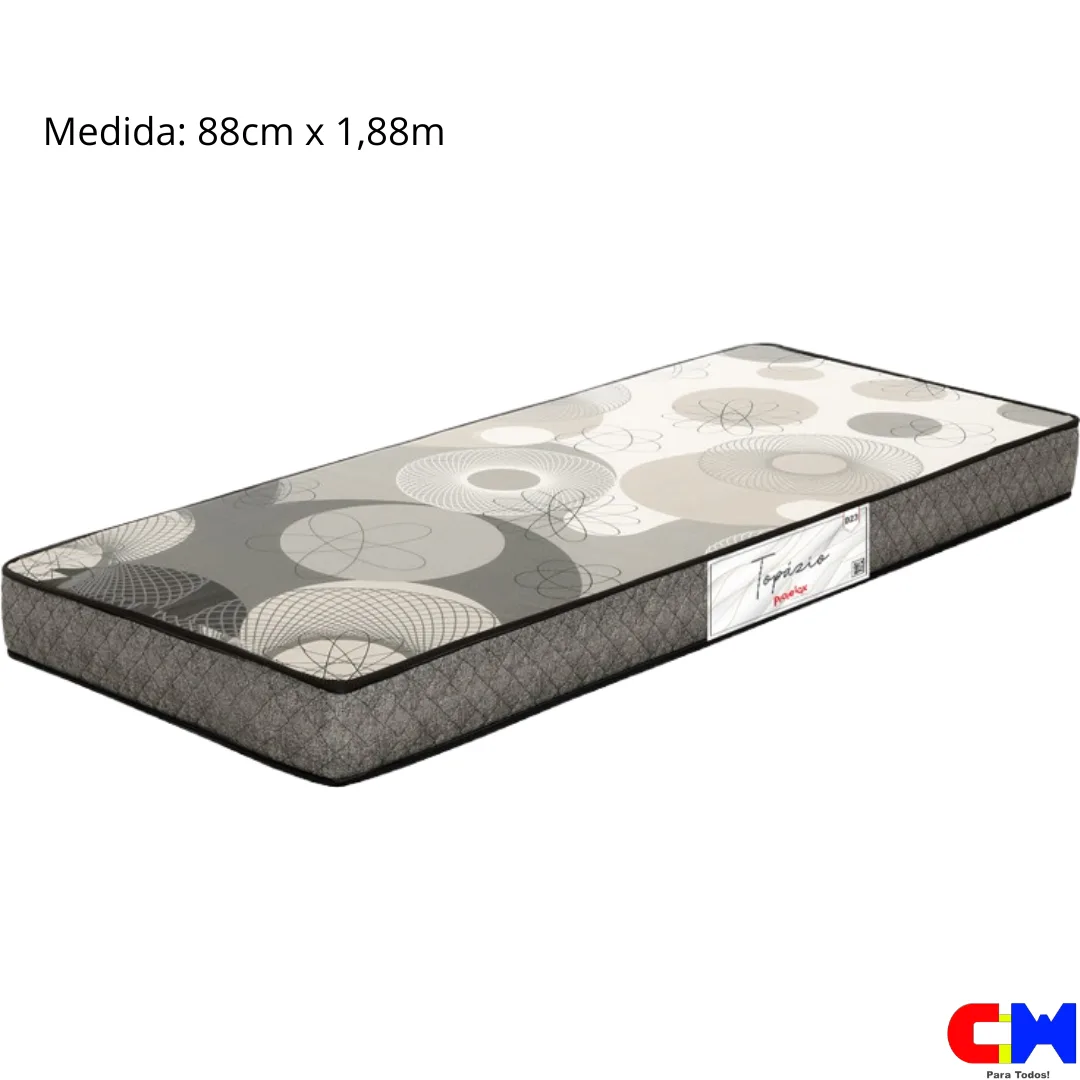 Colchão de Solteiro 88cm D-23 Topázio Prorelax