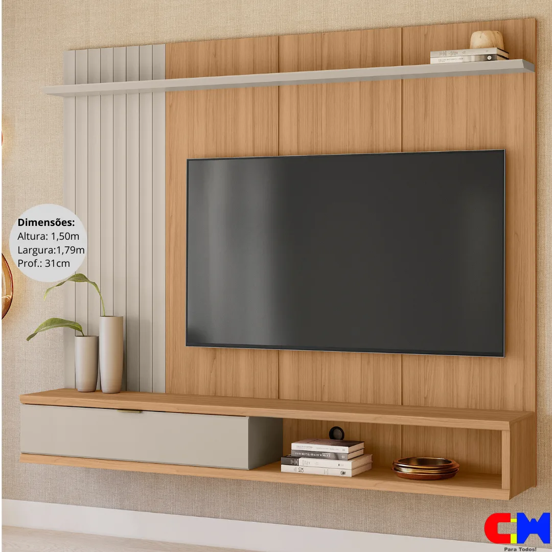 Painel p/ TV até 75" Sintra