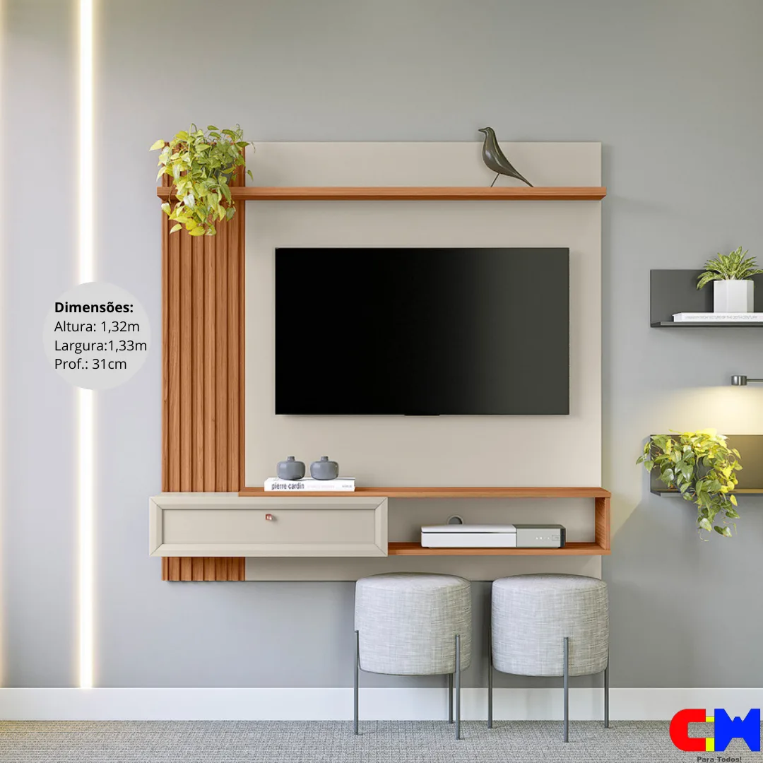 Painel p/ Tv até 55" Alvorada