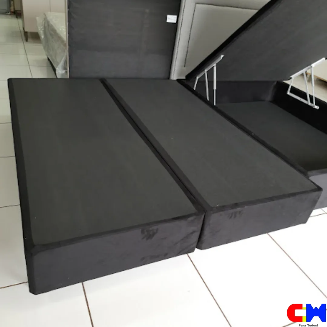 Base Box Tradicional Queen 1,58m x 1,98m Preto
