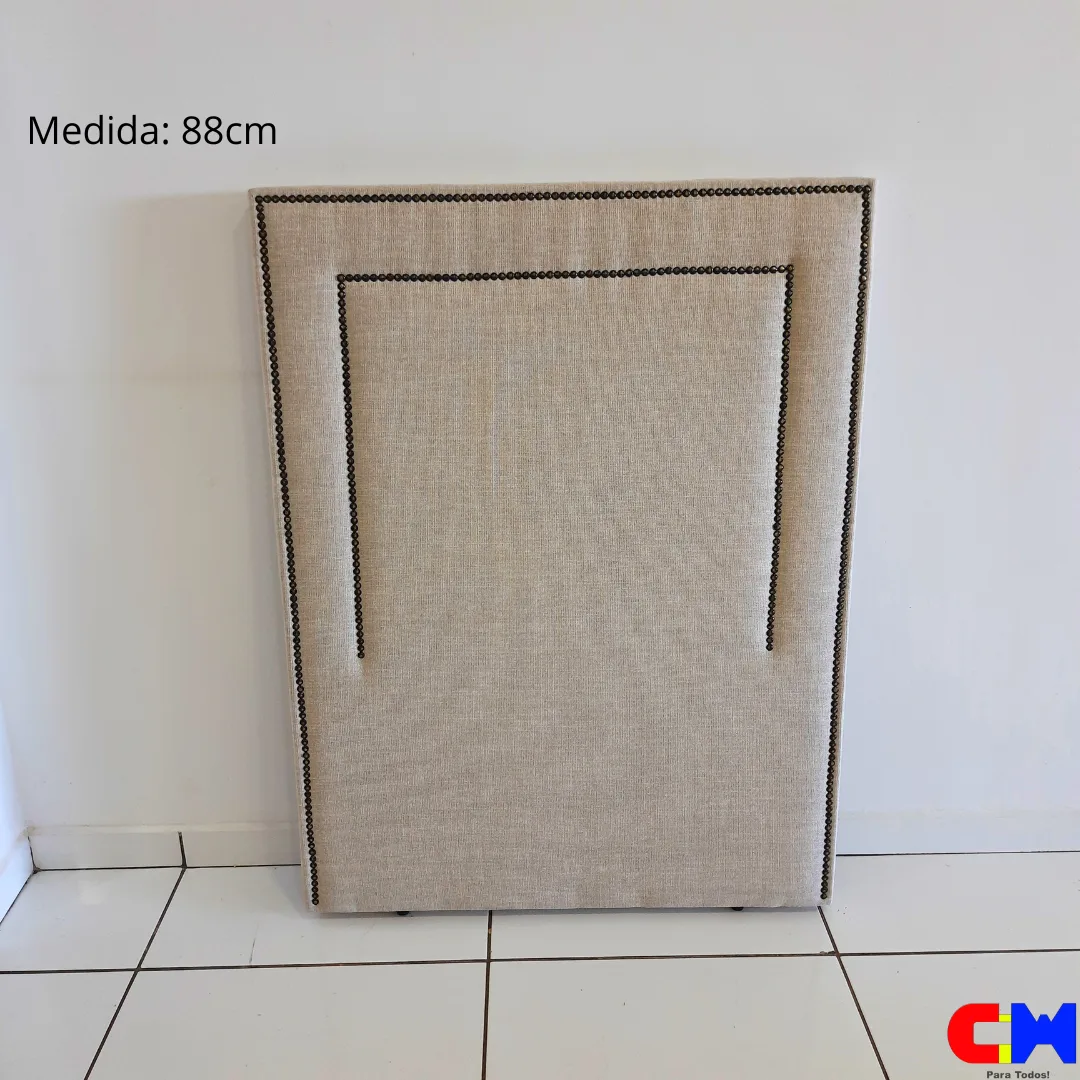 Cabeceira de Solteiro 88cm com Tachinha Sofia FJR