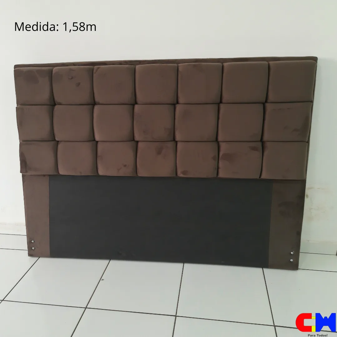 Cabeceira de Casal 1,58m Queen Onix MV Estofados